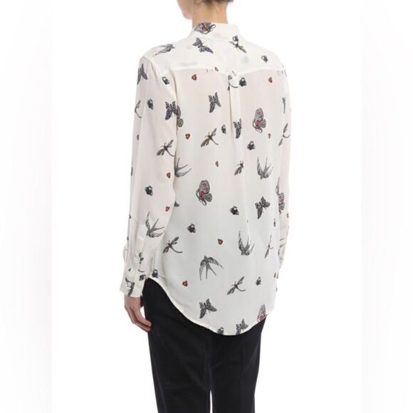 EQUIPMENT Bug print silk shirt - Picture 6 of 10